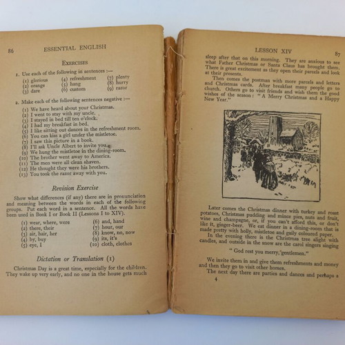 Essential English books used, pack of 4, 1947-1952