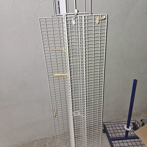 Store equipment with hangers and wall panels like new