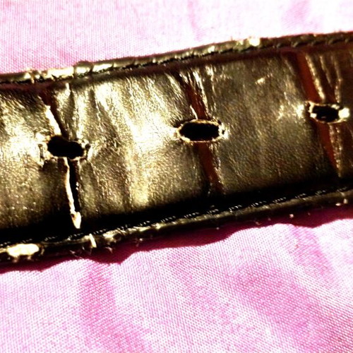 Converse men's leather belt used, black, size 115