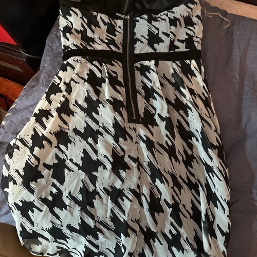 Strapless dress used, above the knee, size M