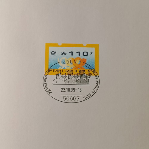German stamp 1999 with Bonn first day cover postmark