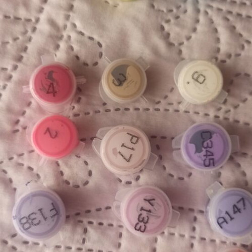 Acrylic paints set of 23, like new, various shades