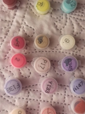 Acrylic paints set of 23, like new, various shades