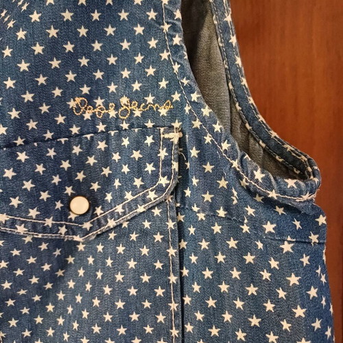 Pepe Jeans sleeveless shirt made of jean fabric new