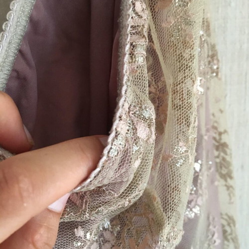 Etincelle Couture Paris vintage skirt, size M, flower embroidery