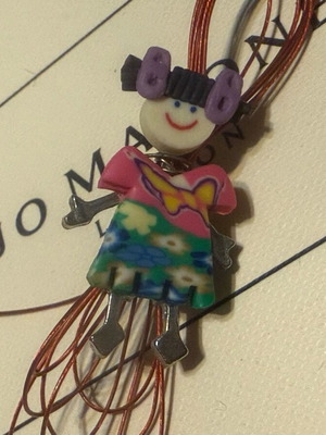 Handmade single earring new multicolored