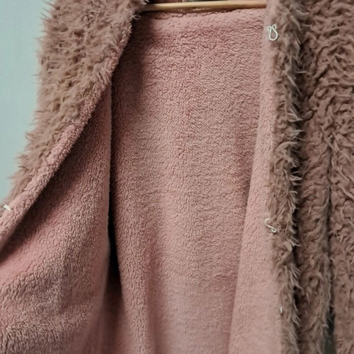 Reversible fur size M used, nude, synthetic