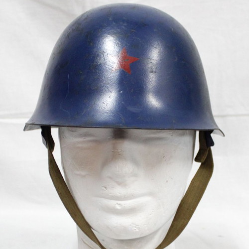 Yugoslavian Helmet 1990 used with Military Police Interior