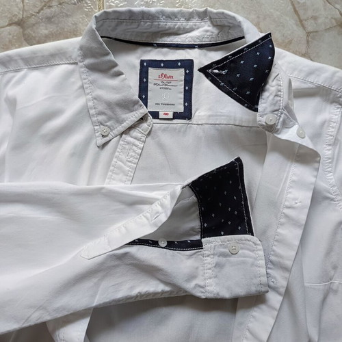S.Oliver women's shirt new, white and blue, sizes M and L