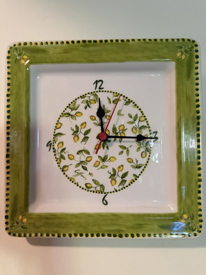 Κεραμικό ρολόι τοίχου Amalfi Coast σαν καινούργιο, αναλογικό