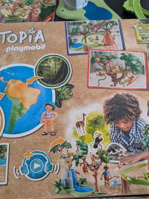 Playmobil Wiltopia Tropical Jungle Playground set used with box and instructions