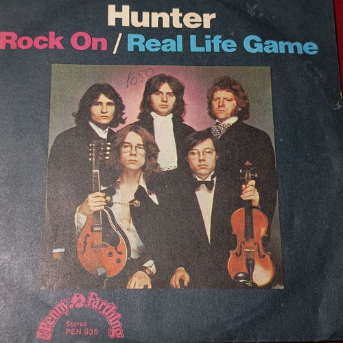 Hunter 7-inch vinyl record used, folk rock 1977