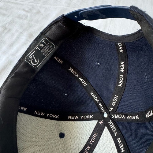 New York hat new, dark blue, size L