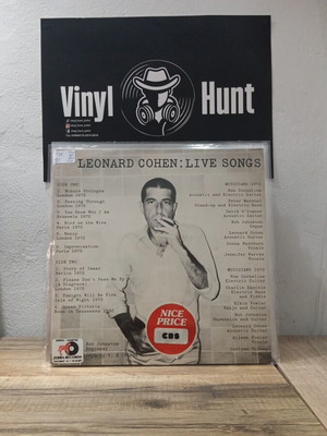 Leonard Cohen Live Songs vinyl used, folk