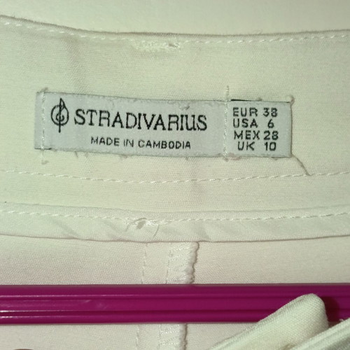 Stradivarius white women's pants medium size like new