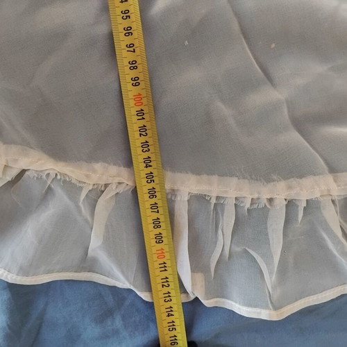 Set of two cream beige curtains