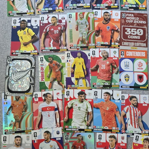 Κάρτες Panini Mundial καινούργιες, σετ 25