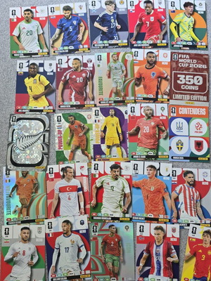 Κάρτες Panini Mundial καινούργιες, σετ 25