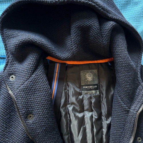 Parkas blue like new, sizes L and XL