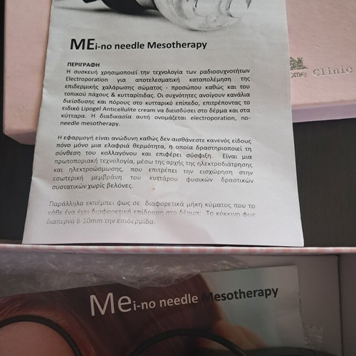 Mei No Needle Mesotherapy device like new with radio frequencies