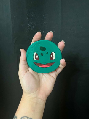 Pokemon Bulbasaur Clay Coaster handmade