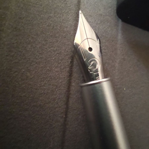 Staedtler TRX pen restored, brown aluminum body, F nib, magnetic case