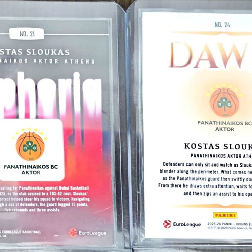 Panathinaikos Origins 2025-2026 Euroleague inserts, 2 pcs