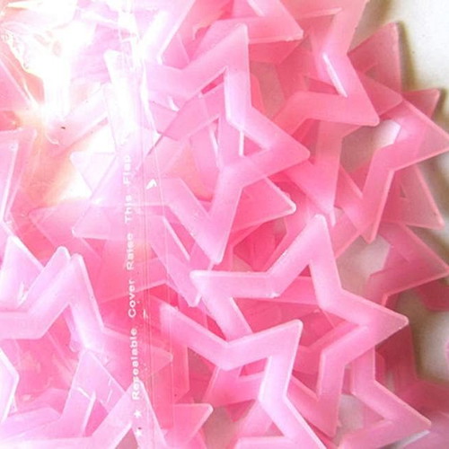 Glowing Stars Pink Pack of 40