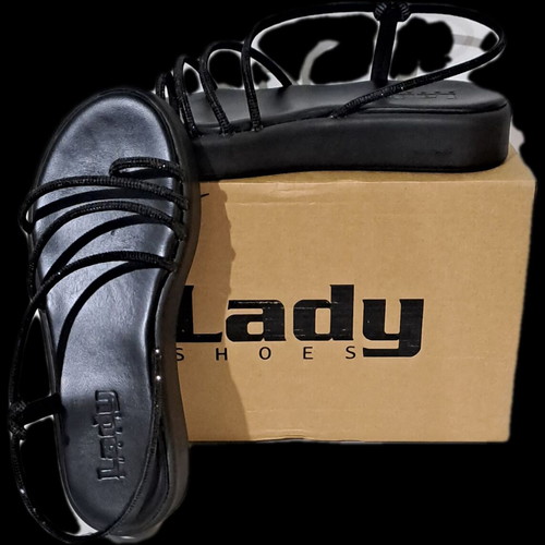 Lady Shoes Women's sandals new, size 38, black