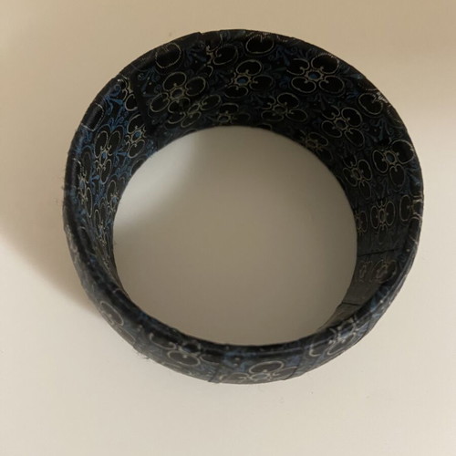 Black bracelet with patterns new