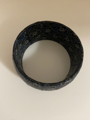 Black bracelet with patterns new