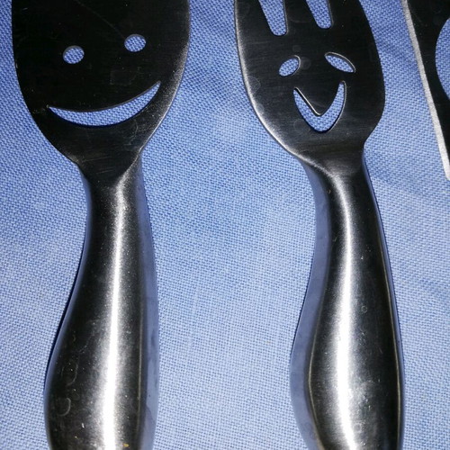 Cheese knives like new, set of 4 pieces 15 cm