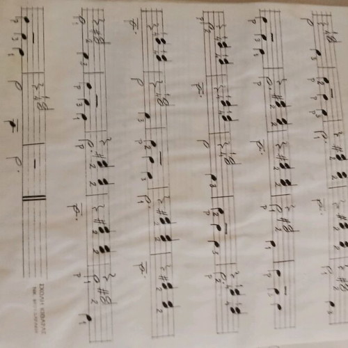 Music book collection of guitar pieces used