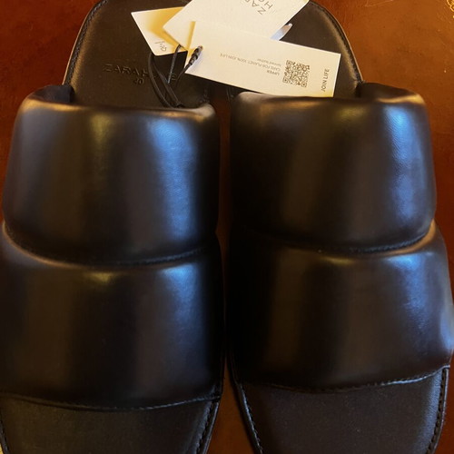 Zara Home Leather Shoes Size 40 New Black