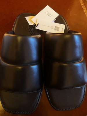 Zara Home Leather Shoes Size 40 New Black