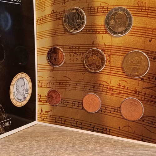 Austrian Euro Coin Set 2003 like new, official blister