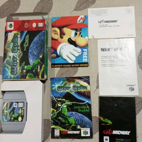 Nintendo 64 War Gods video game used, complete with box and manuals
