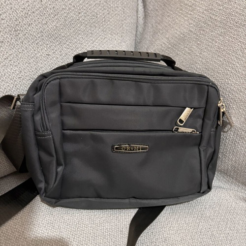 Men's OR&MI Shoulder Crossbody Bag New, Black with Multiple Pockets