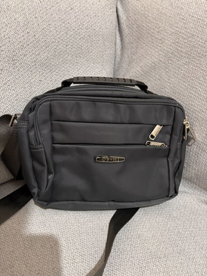 Men's OR&MI Shoulder Crossbody Bag New, Black with Multiple Pockets
