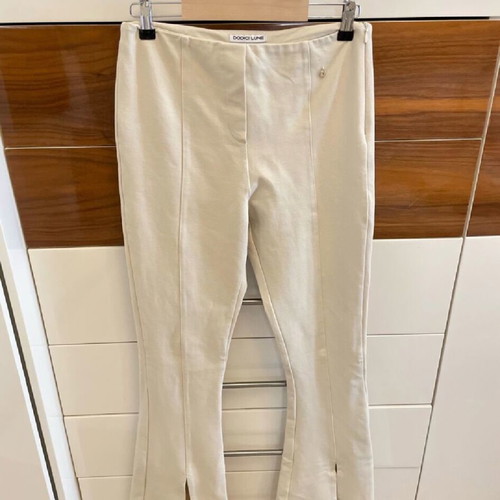 Dodici Lune high-waisted flare pants like new, size M, beige