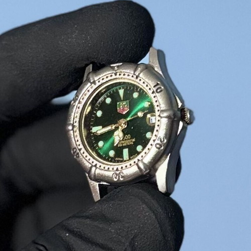 TAG Heuer Professional 200 Quartz watch with green dial
