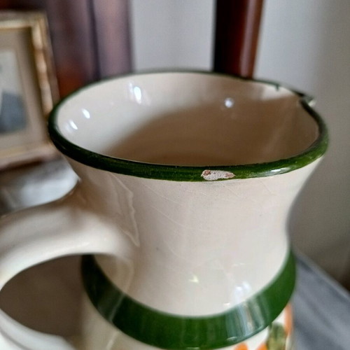 Large jug like new, slight chip on rim, height 20 cm