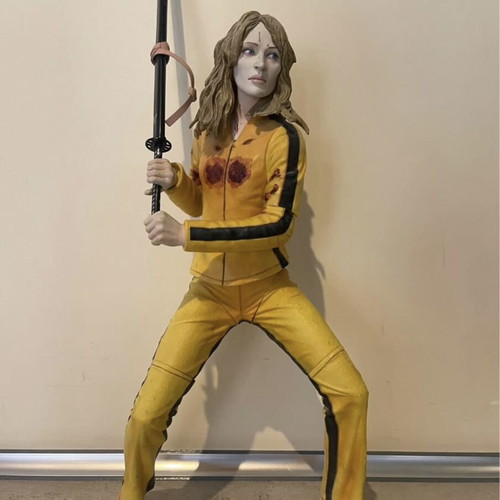 Kill Bill Beatrix Kiddo figure used, 18 inch collectible by NECA