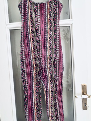 H&M Coachella Jumpsuit like new, colorful ethnic pattern, size L