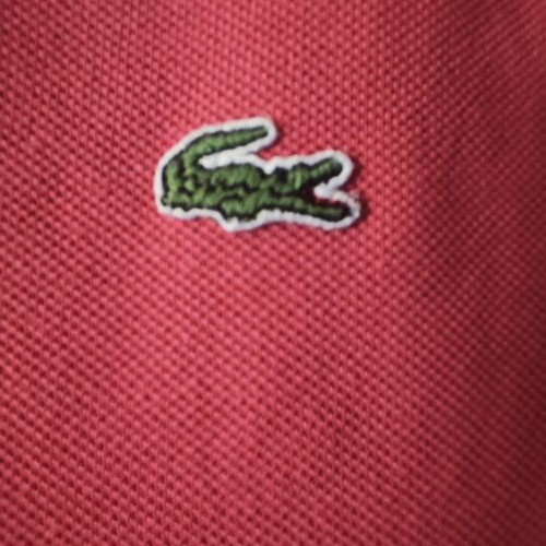 Lacoste t-shirt used, pink, size small women's