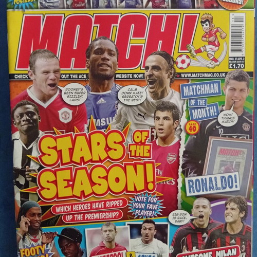 Match Football Magazine issue 27/3-2-4/2007 like new with Milan posters