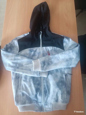 Emerson winter jacket used, extra small, white and blue