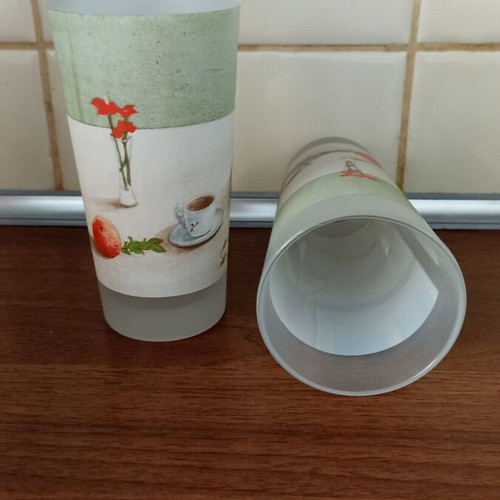 Water glasses 2 painted like new