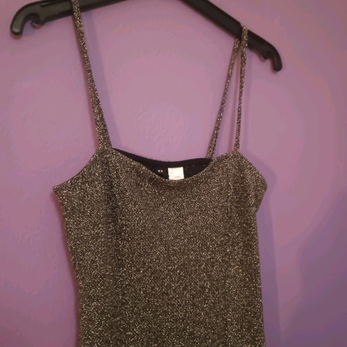 H&M dress like new with glitter and straps, size S