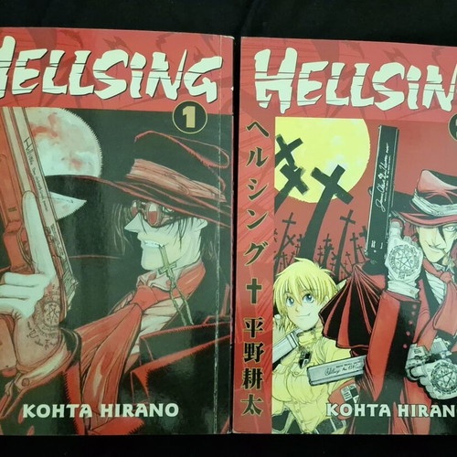 Hellsing manga volumes 1 & 2 used, English first edition